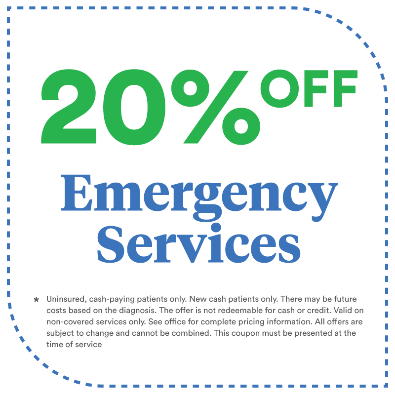 20% Off Emergency Dental Services